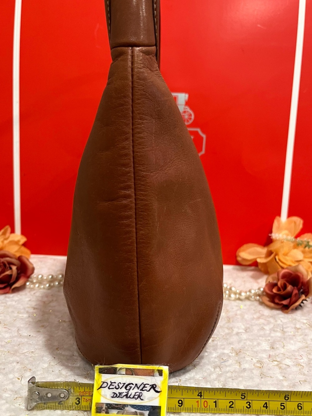 COACH Vintage Ergo British Tan Leather Hobo Shoulder Bag 9226 VGC! HTF! 💎💎 - Picture 11 of 14